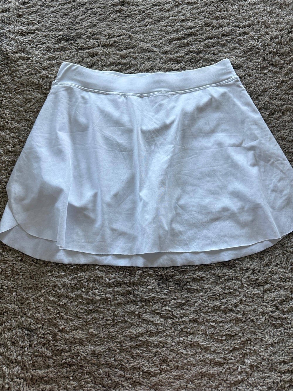 White Women's Flared Skirt - Classic A-Line Style